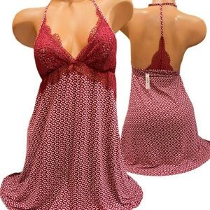 Victoria’s Secret Red One Piece Racer Back Intimate Lace Slip